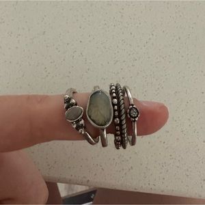 Silver Ring Set